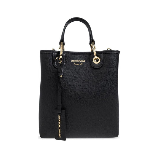 Emporio Armani Deer-print MyEA vertical shopper bag Shopper Emporio Armani Dark Slate Gray