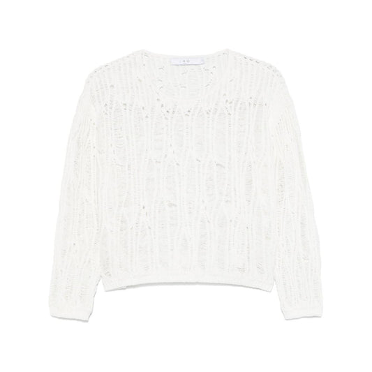 Iro Liya cotton sweater Topwear Iro White Smoke