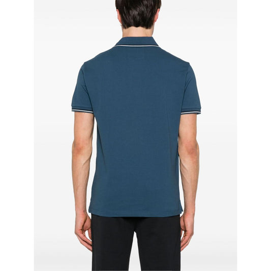 Emporio Armani embroidered logo polo shirt Topwear Emporio Armani White Smoke