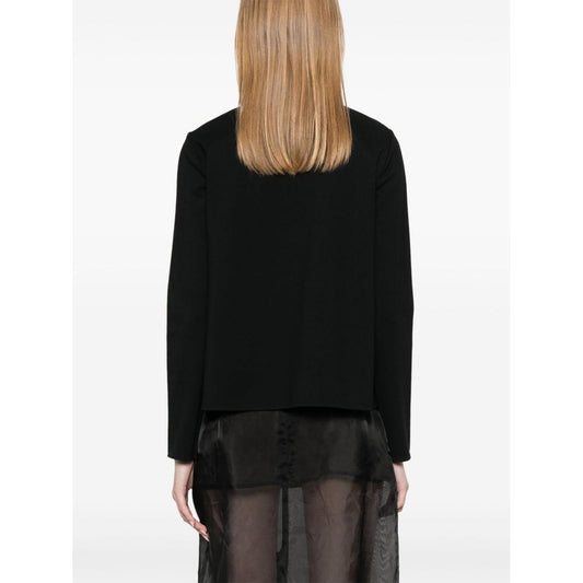 Emporio Armani crystal-embellished sweatshirt Topwear Emporio Armani White Smoke