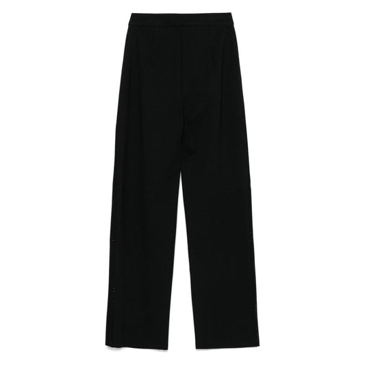 Emporio Armani jersey trousers with bands and micro studs Trousers Emporio Armani Black