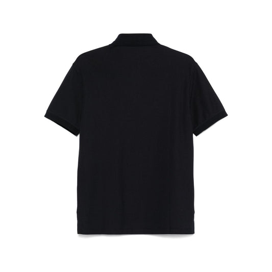 Emporio Armani Jersey polo with logo collar Topwear Emporio Armani Black