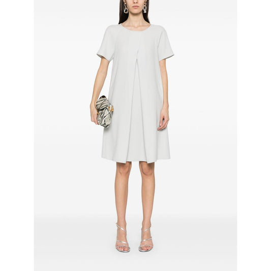 Emporio Armani crew-neck mini dress Dresses Emporio Armani White Smoke