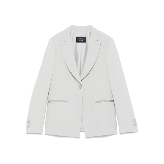 Emporio Armani Icon blazer Jackets Emporio Armani Light Gray