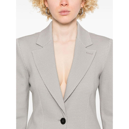 Emporio Armani Icon Blazer Jackets Emporio Armani Light Gray
