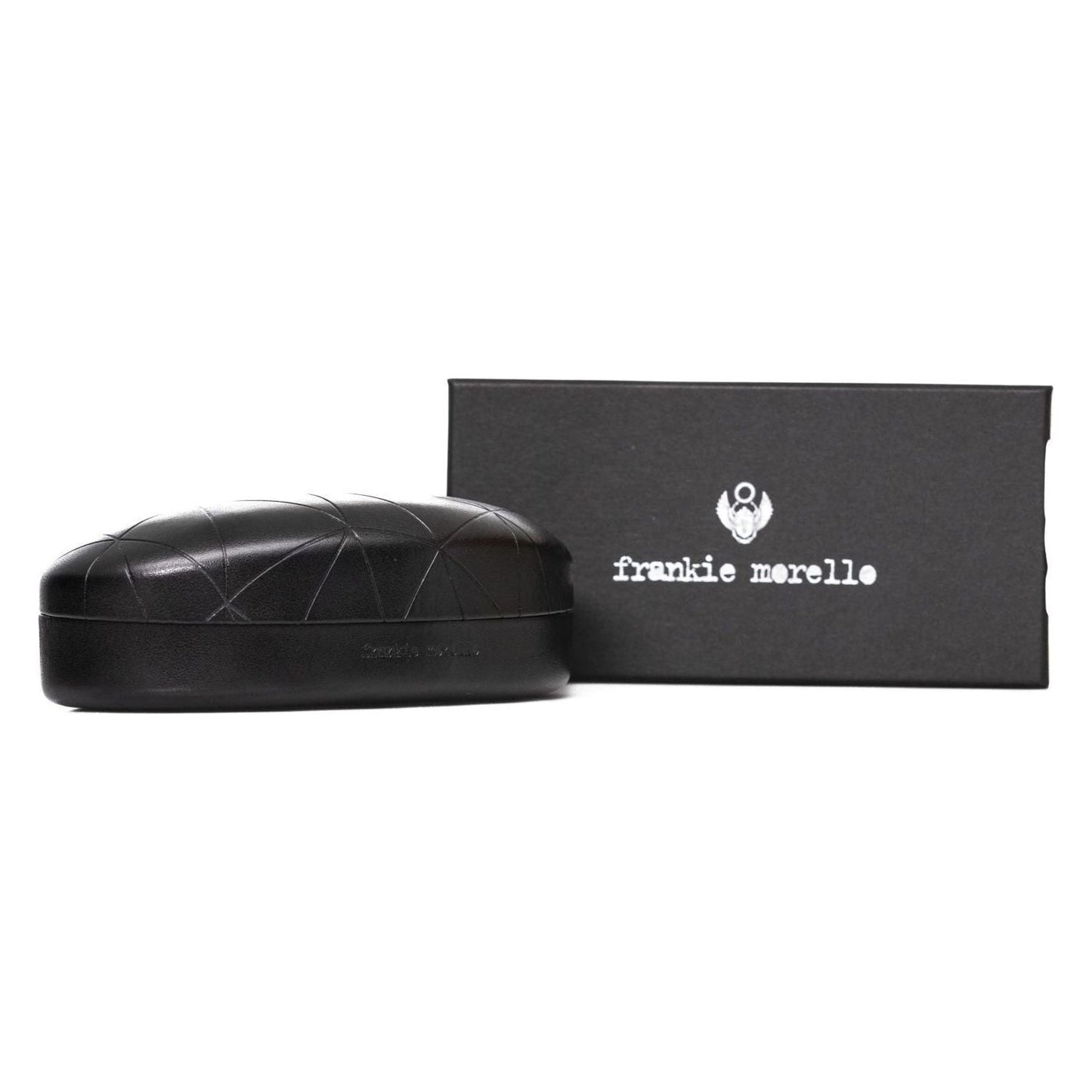 Frankie Morello Black Acetate Women's Sunglass Frankie Morello Dark Slate Gray