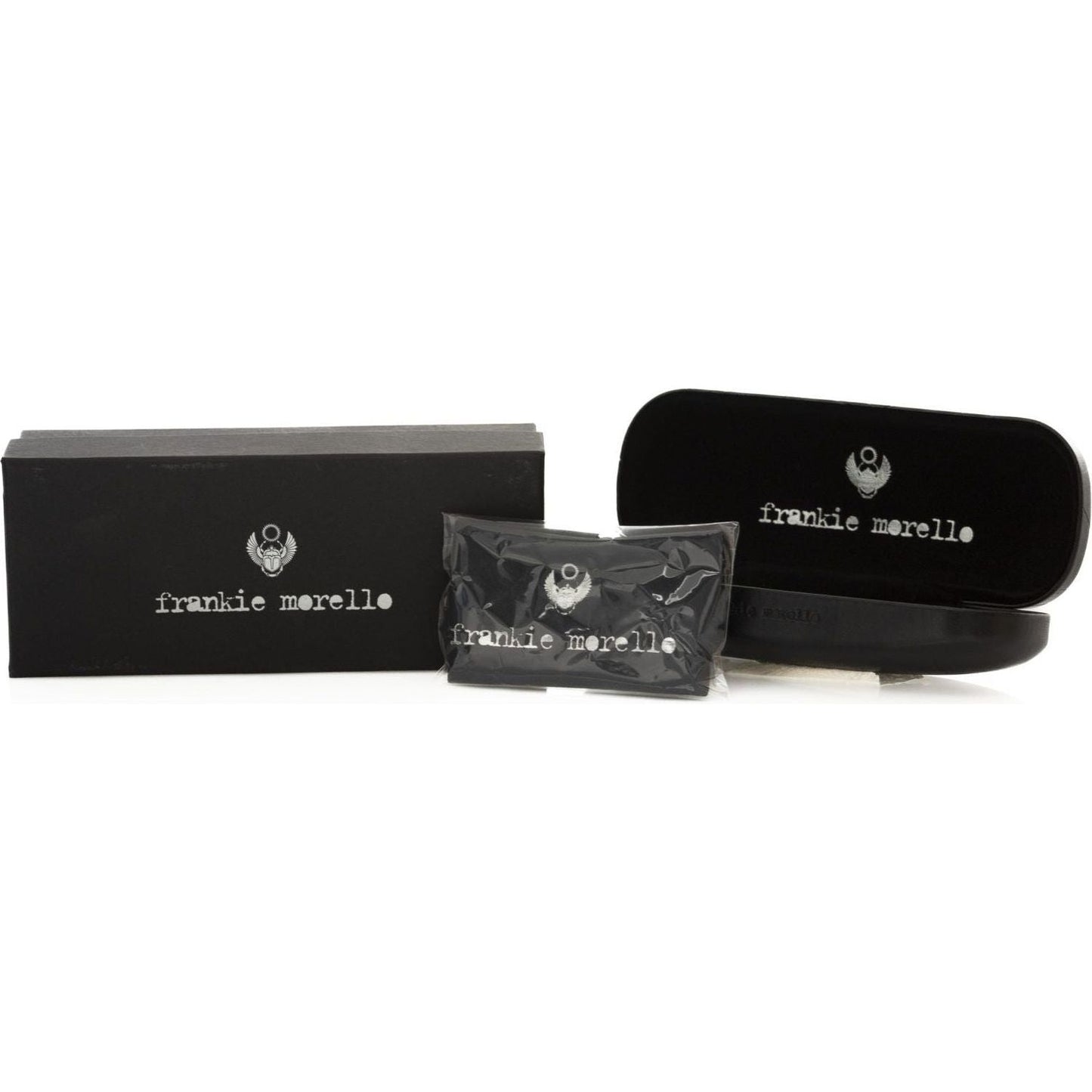 Frankie Morello Black Acetate Women's Sunglass Frankie Morello Black