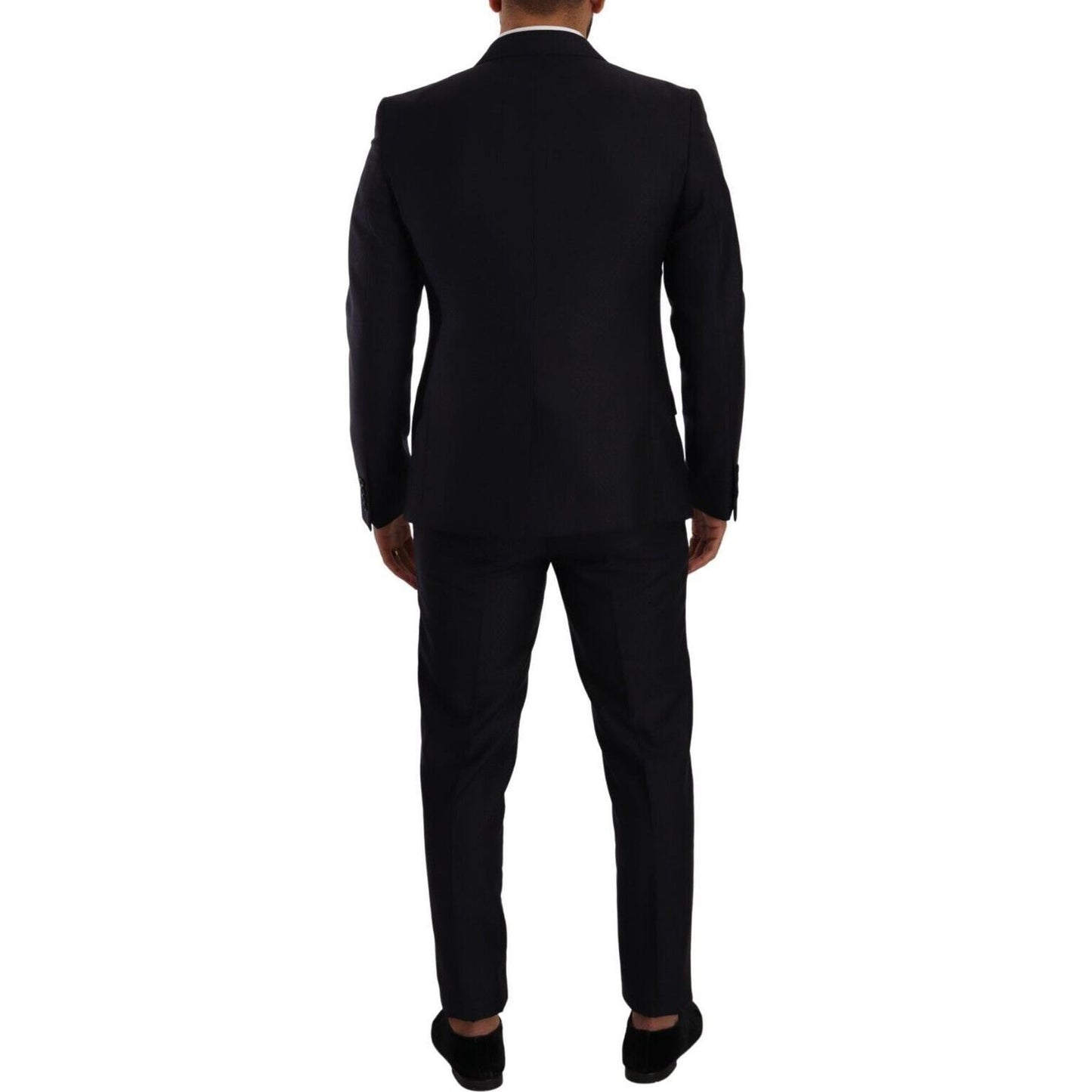 Dolce & Gabbana Elegant Slim Fit Wool Silk Cashmere Men's Suit Dolce & Gabbana