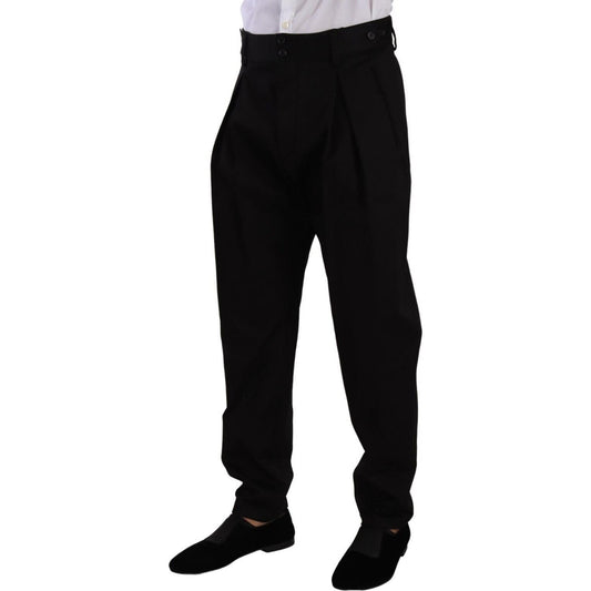 Dolce & Gabbana Elegant Slim-Fit Cotton Trousers Dolce & Gabbana