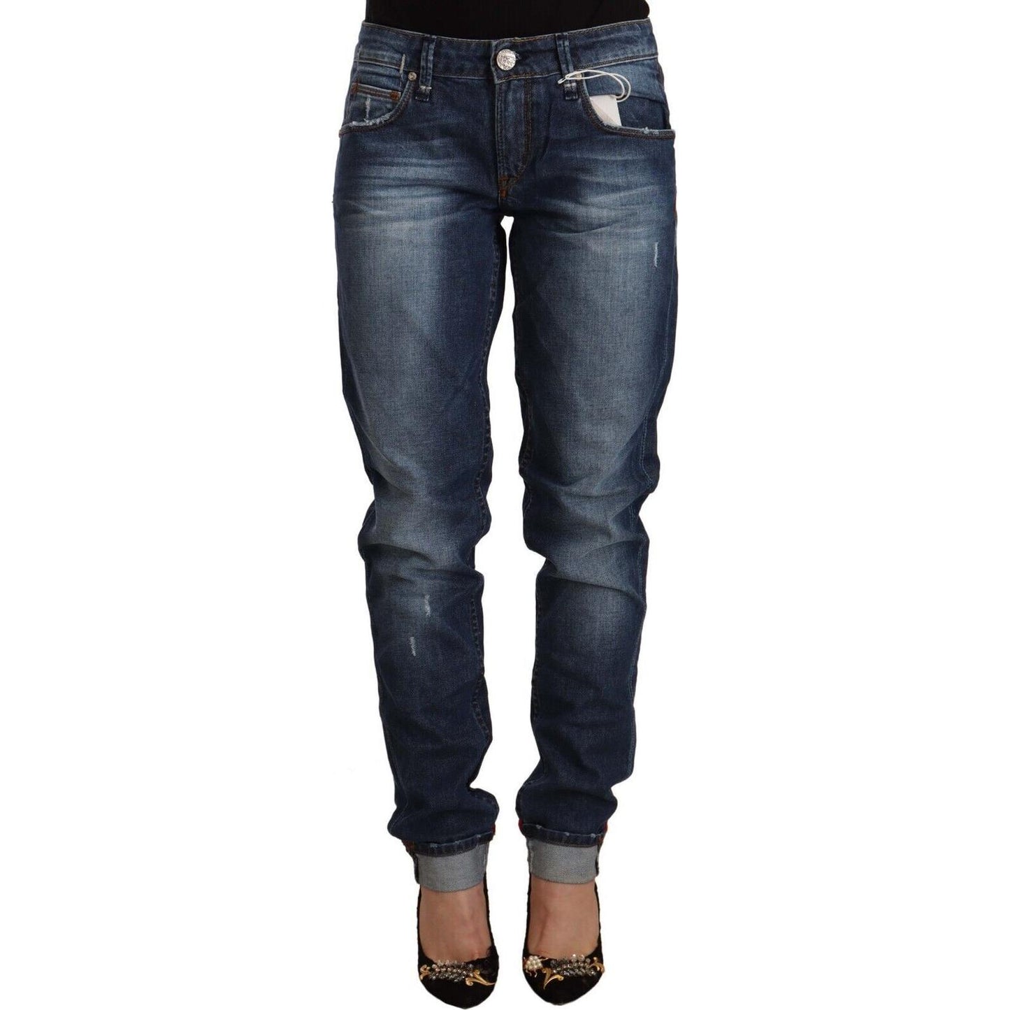 Acht Chic Skinny Fit Cotton Blend Denim Acht