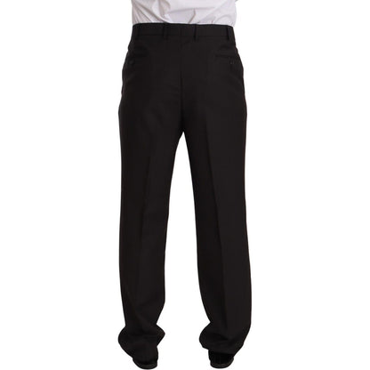 Domenico Tagliente Gray Polyester Single Breasted Formal Suit