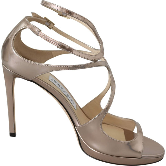 Jimmy Choo Ballet Pink Leather Lance Sandals Pumps Jimmy Choo