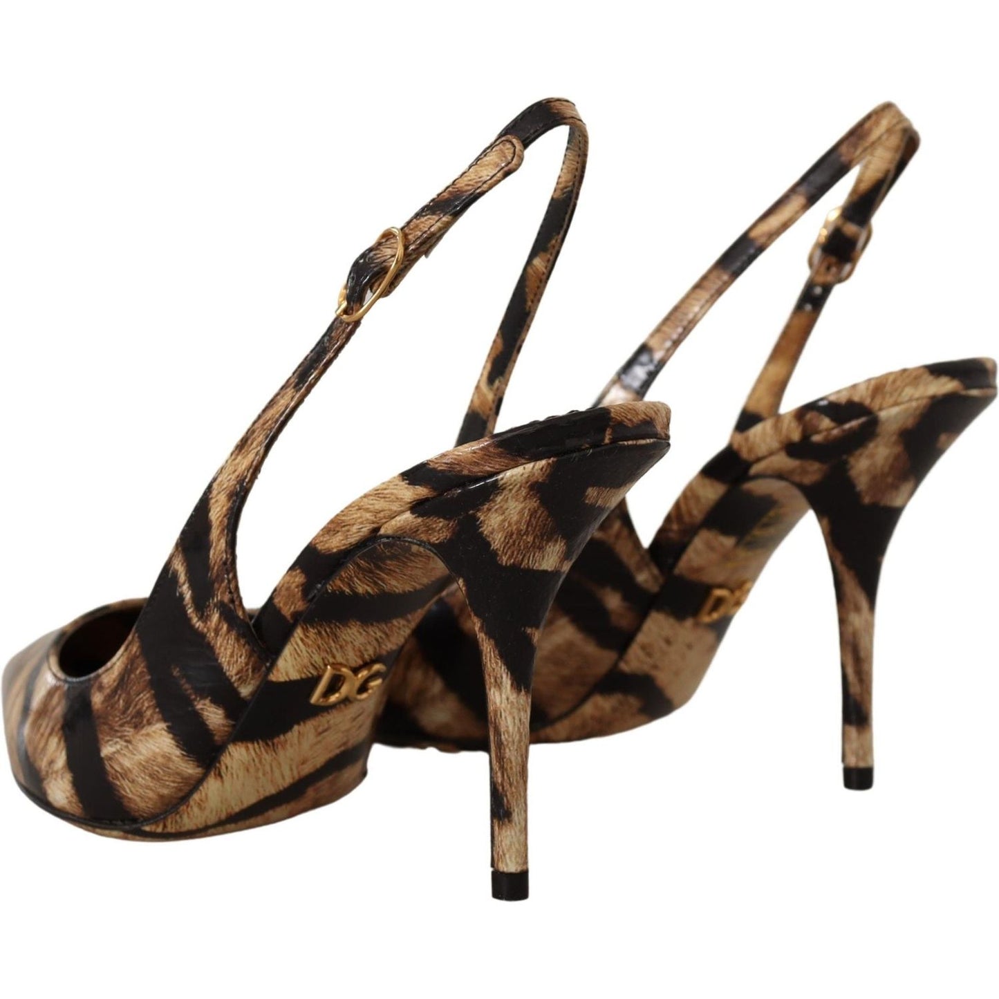 Dolce & Gabbana Tiger Pattern Slingback Heels Pumps Dolce & Gabbana