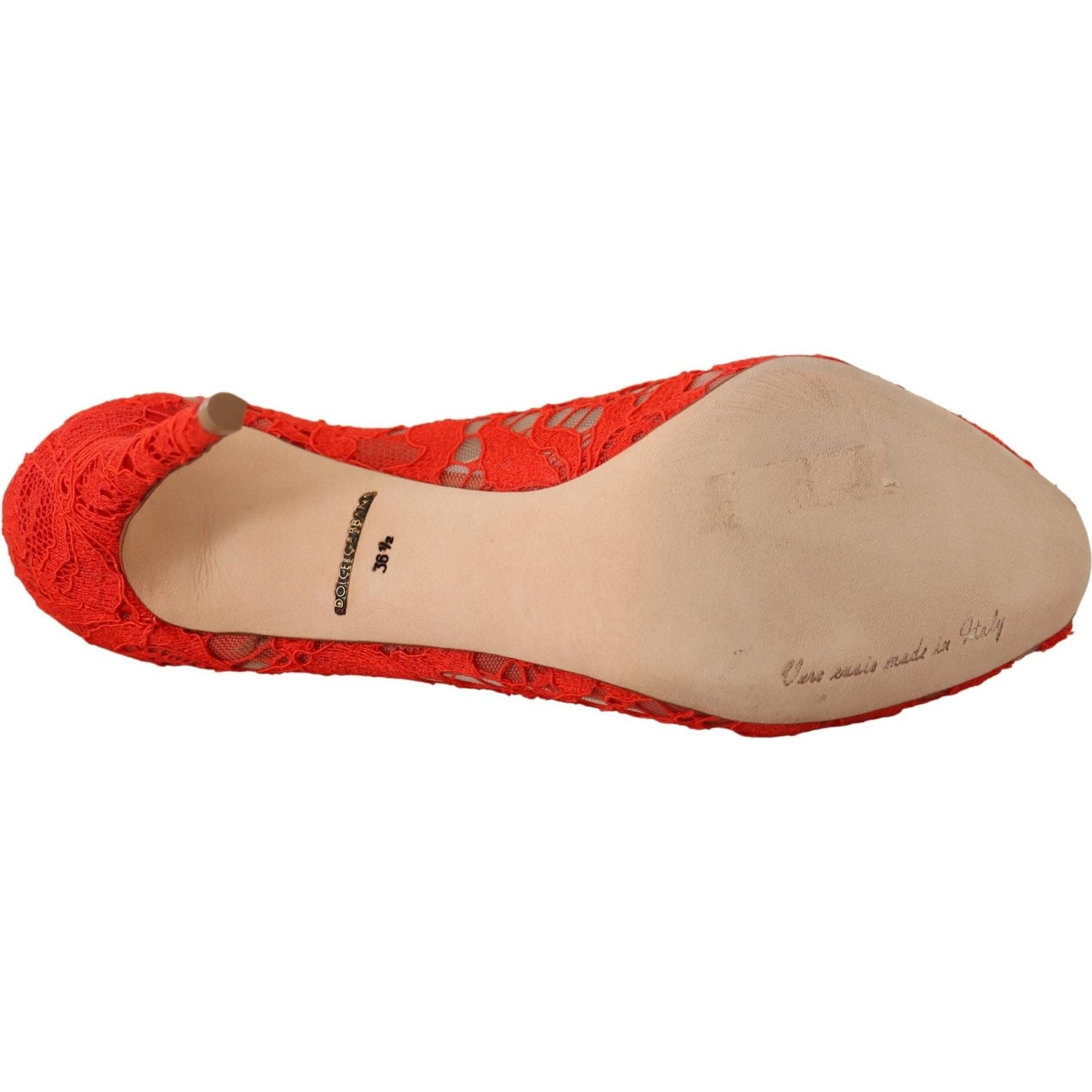 红色水晶陶尔米纳蕾丝高跟鞋