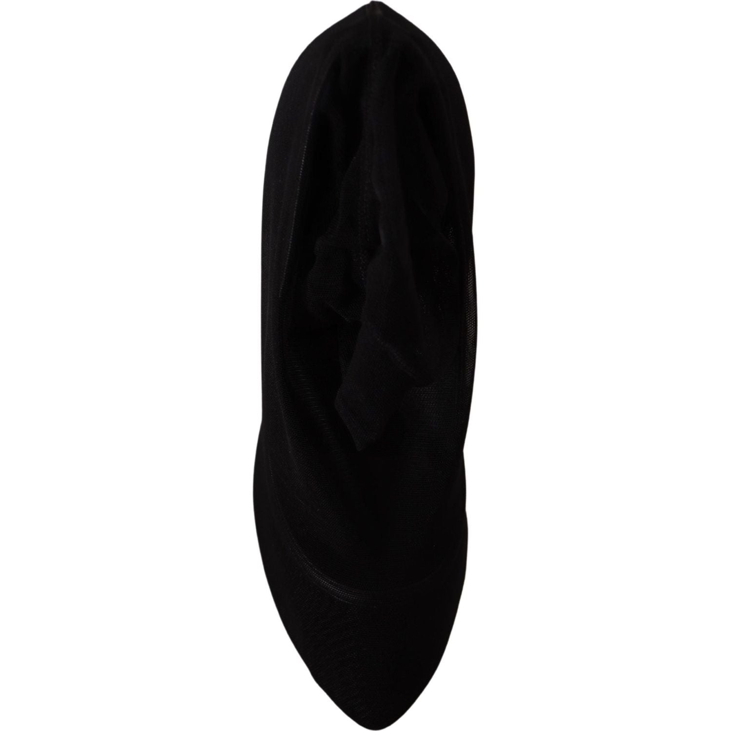 优雅的黑色弹力袜靴