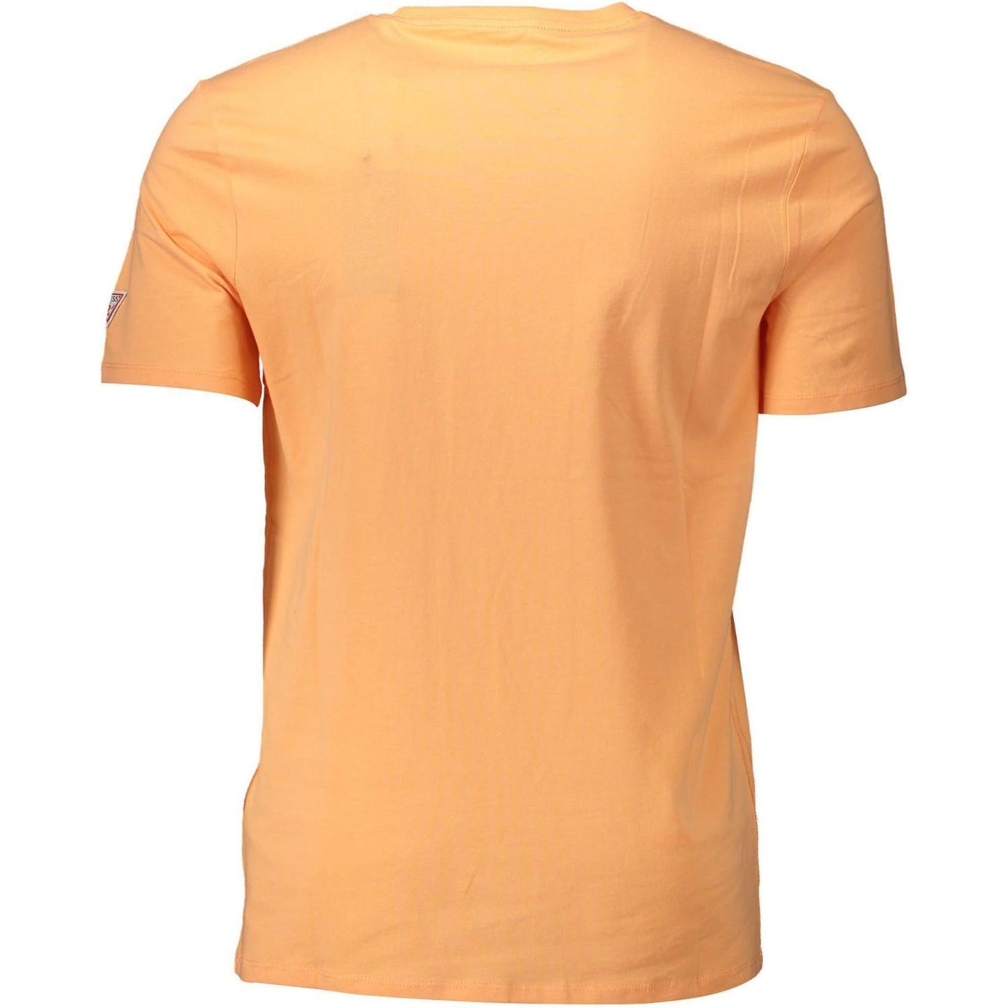 Guess Jeans Orange Cotton Men T-Shirt Guess Jeans