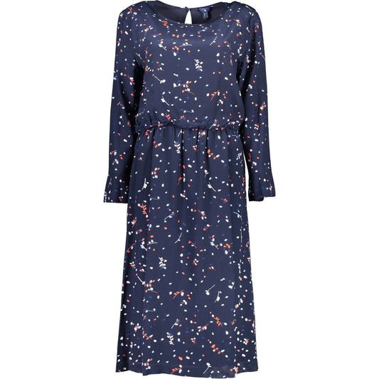 Gant Blue Viscose Women Dress Gant