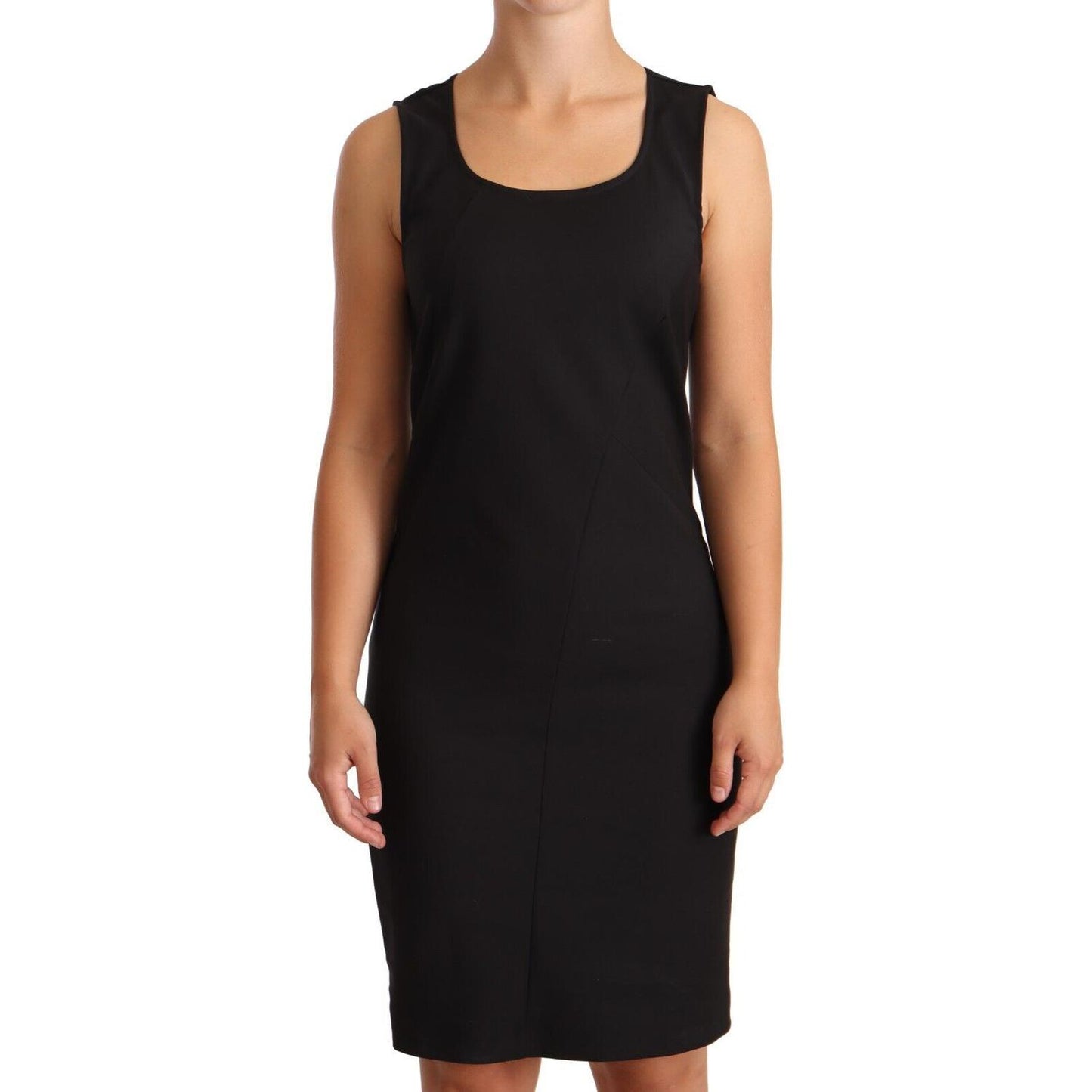 Patrizia Pepe Elegant Sleeveless Sheath Knee Dress Patrizia Pepe