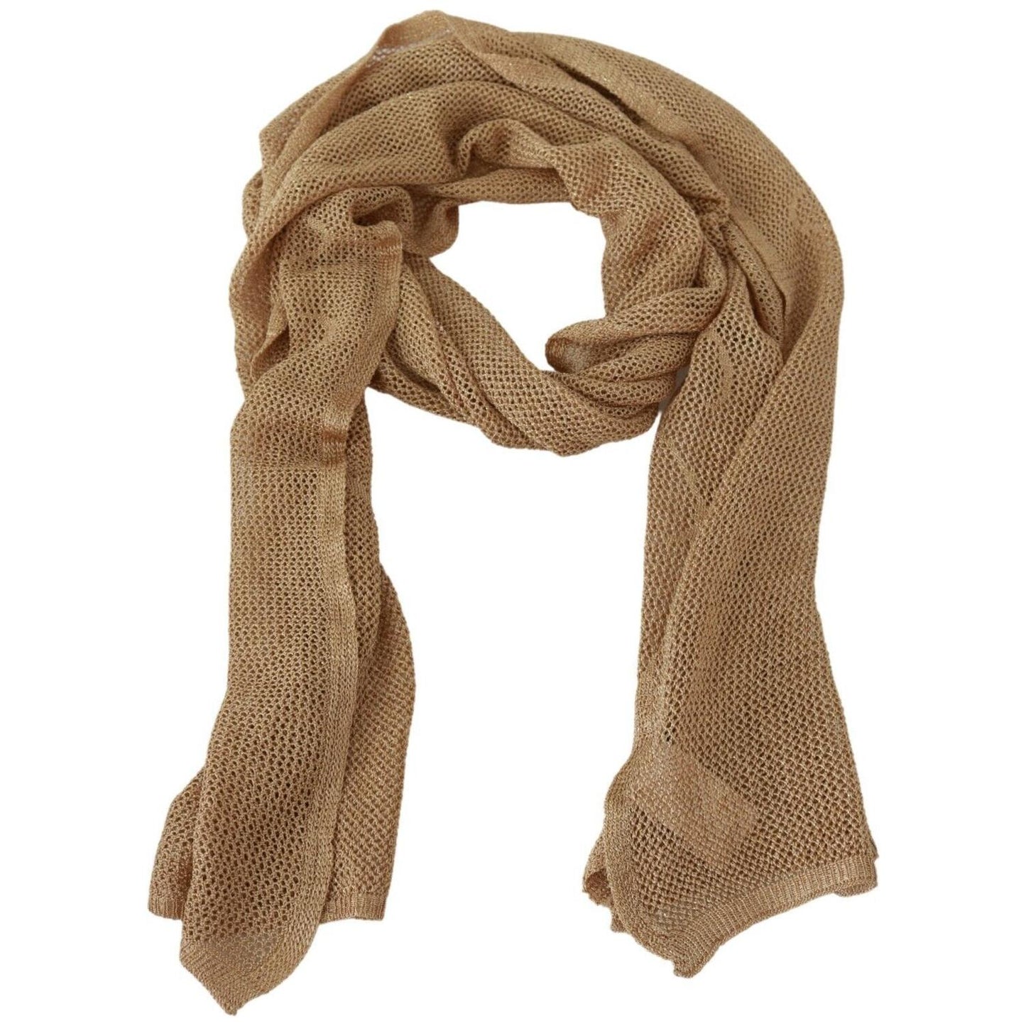 GF Ferre Elegant Men's Brown Neck Wrap Shawl Scarf GF Ferre