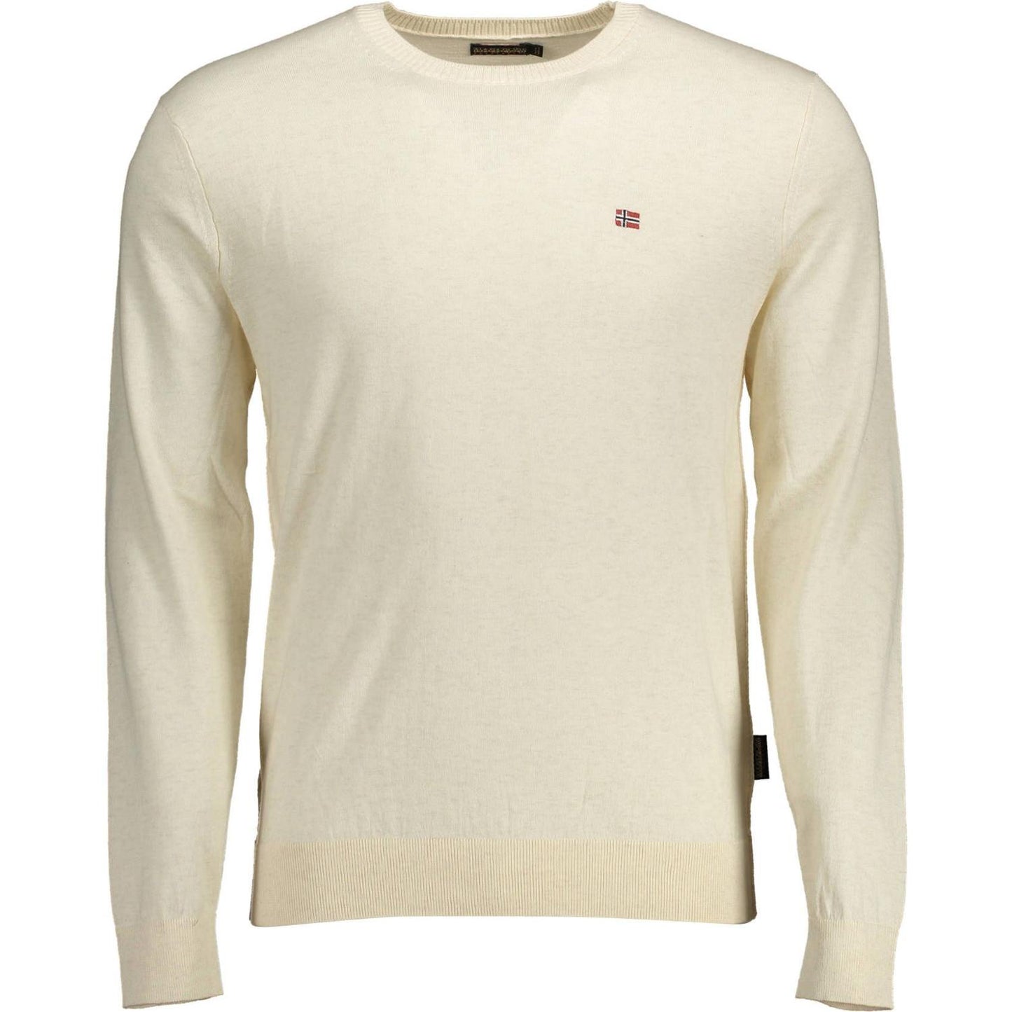 Napapijri Beige Cotton Men Sweater Napapijri