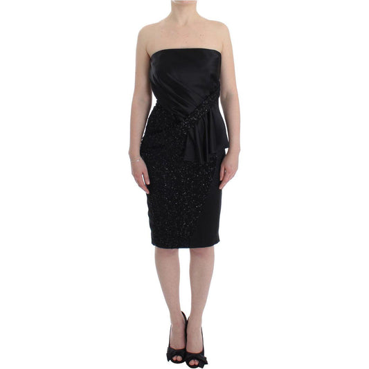 Masha Ma Elegant Strapless Black Dress Masha Ma