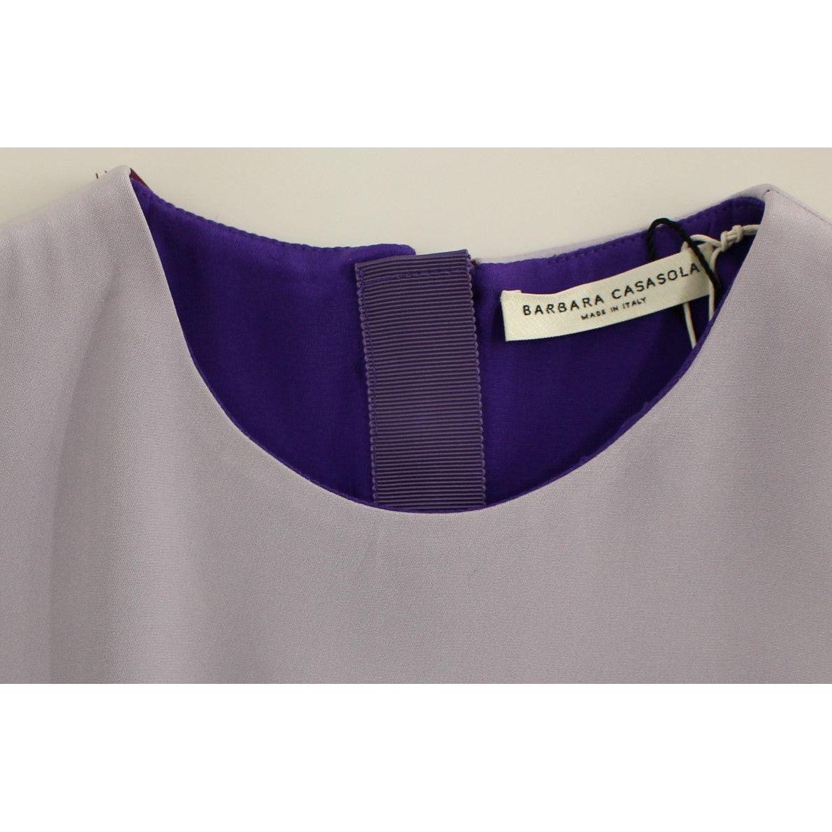 Barbara Casasola Elegant Long Silk Gown in Lavender Barbara Casasola