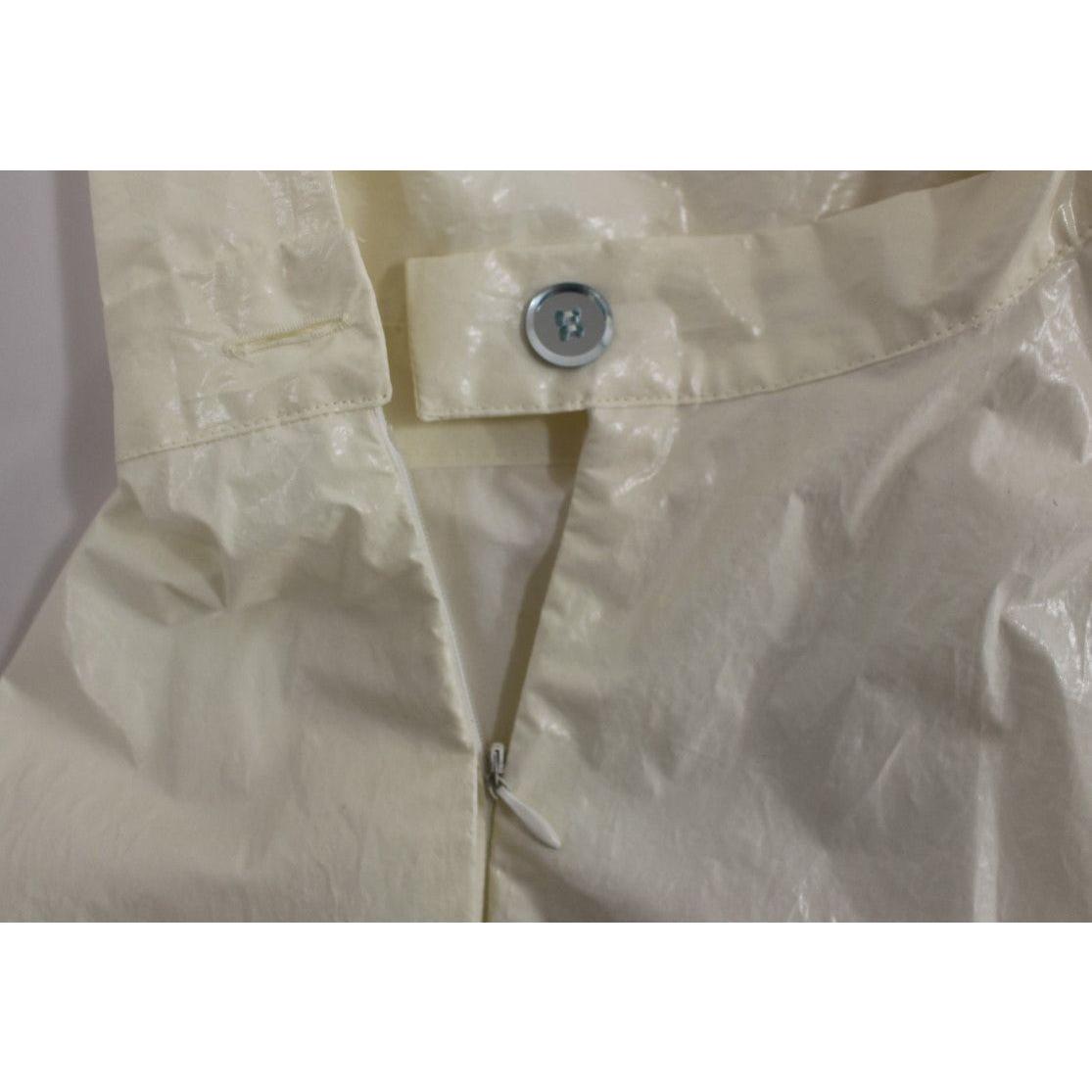 优雅白茶色挂脖连衣裙