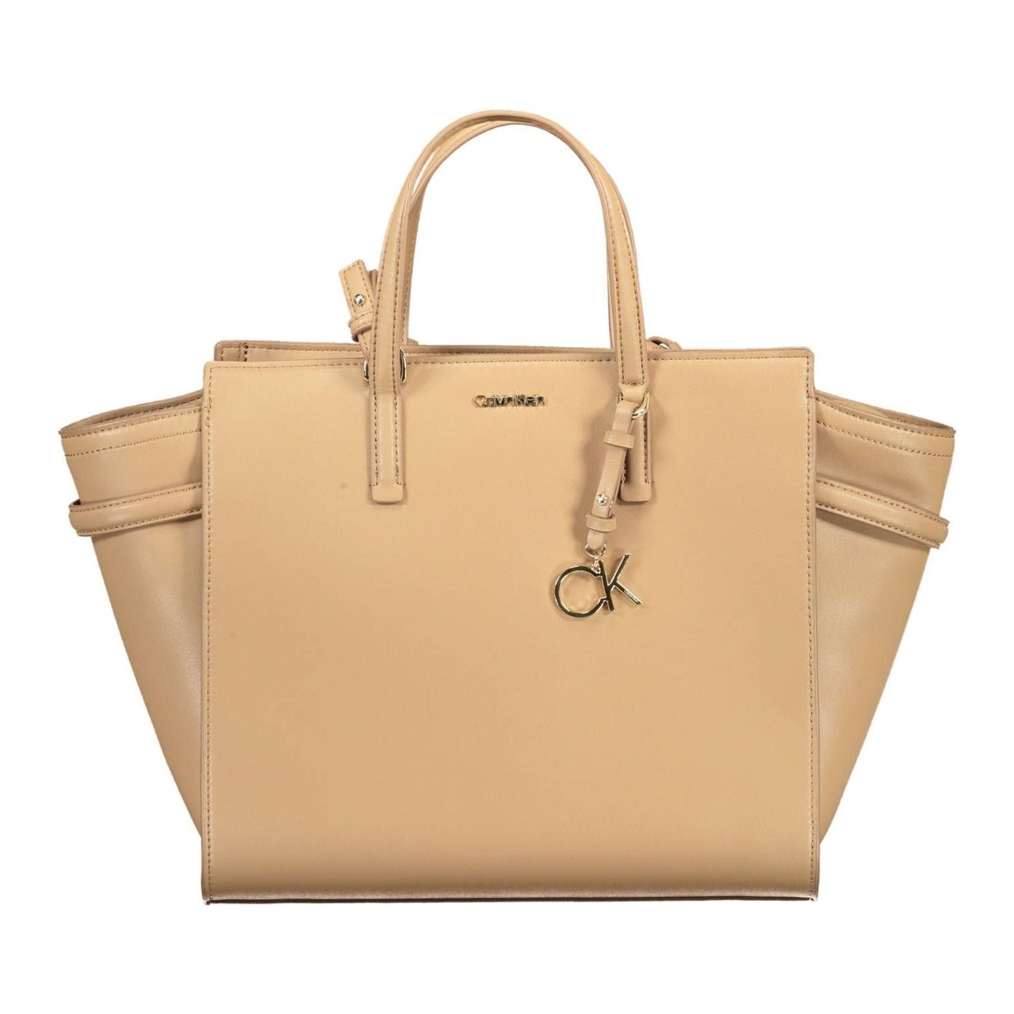 Calvin Klein Beige Polyester Women Handbag Calvin Klein