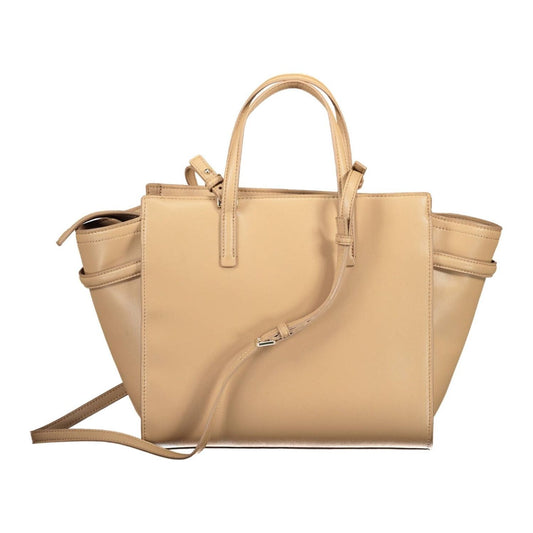 Calvin Klein Beige Polyester Women Handbag Calvin Klein