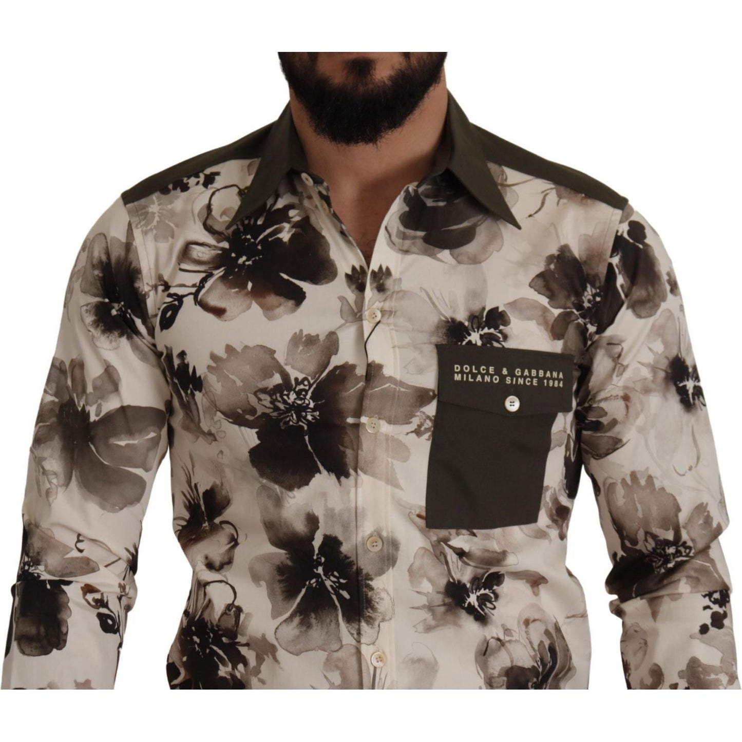 Dolce & Gabbana Floral Print Casual Cotton Shirt Dolce & Gabbana