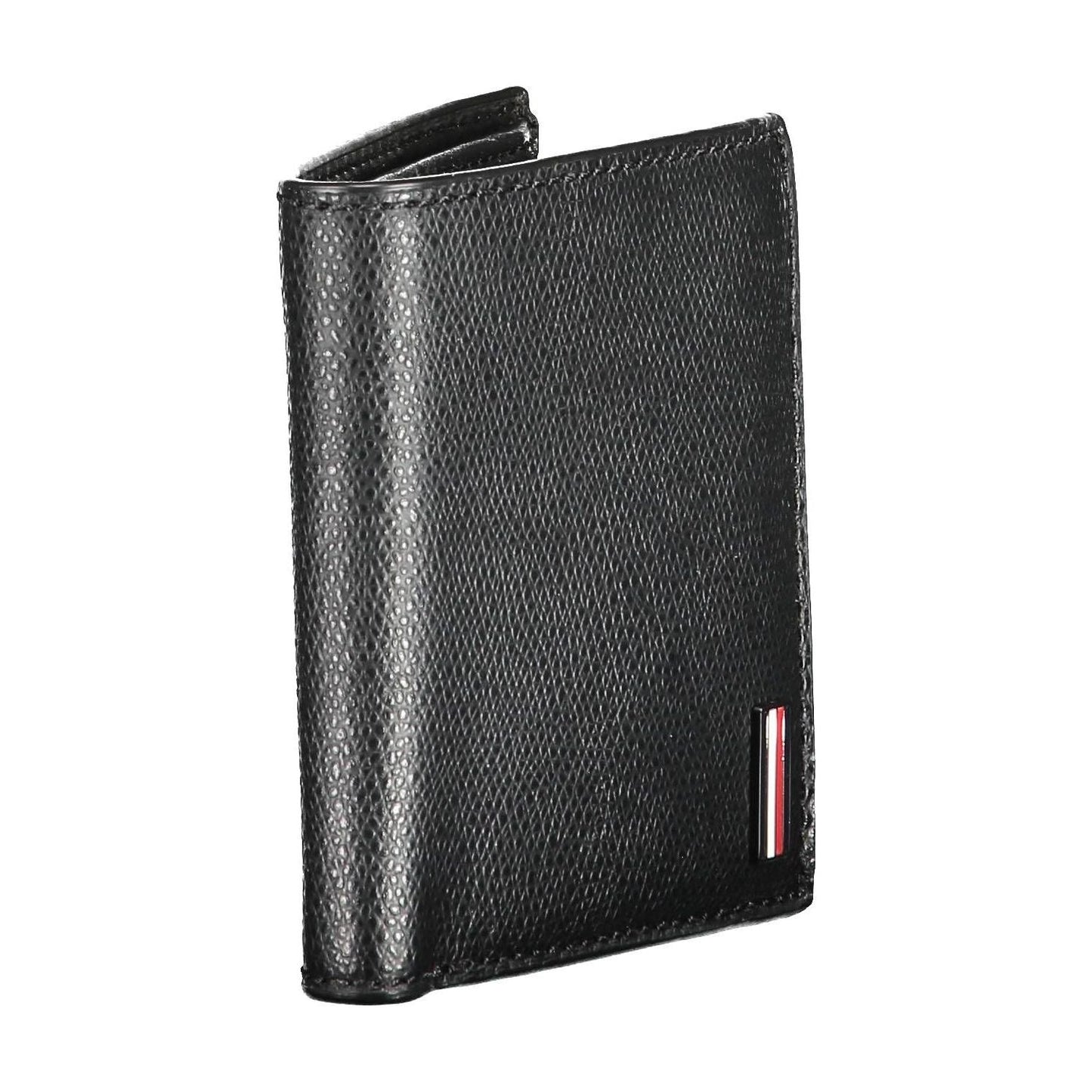 Tommy Hilfiger Black Leather Men Wallet Tommy Hilfiger