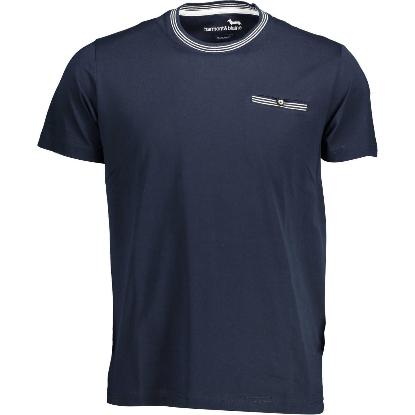 Harmont & Blaine Blue Cotton Men T-Shirt Harmont & Blaine