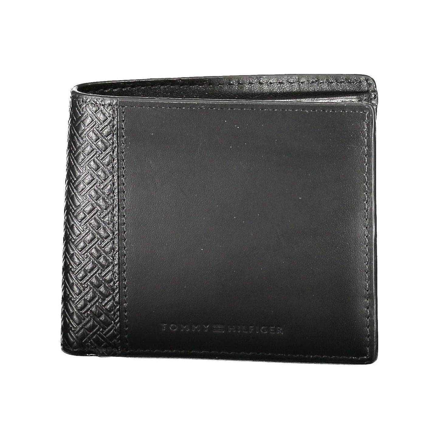 Tommy Hilfiger Black Leather Men Wallet Tommy Hilfiger