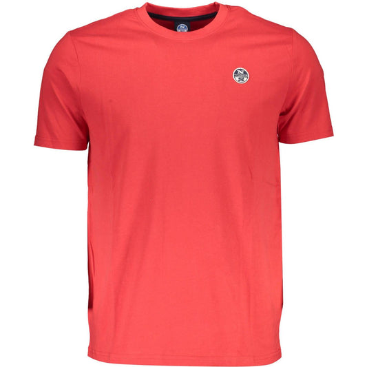 North Sails Red Cotton Men T-Shirt North Sails