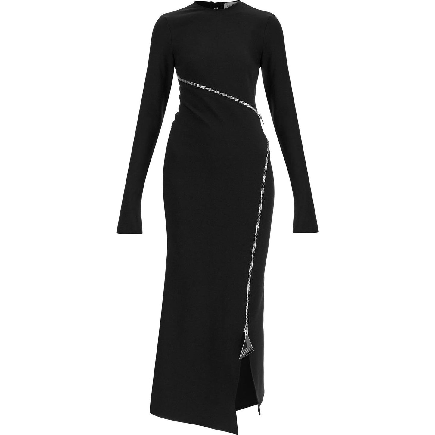 The Attico twisted zip midi girocollo dress Dresses The Attico