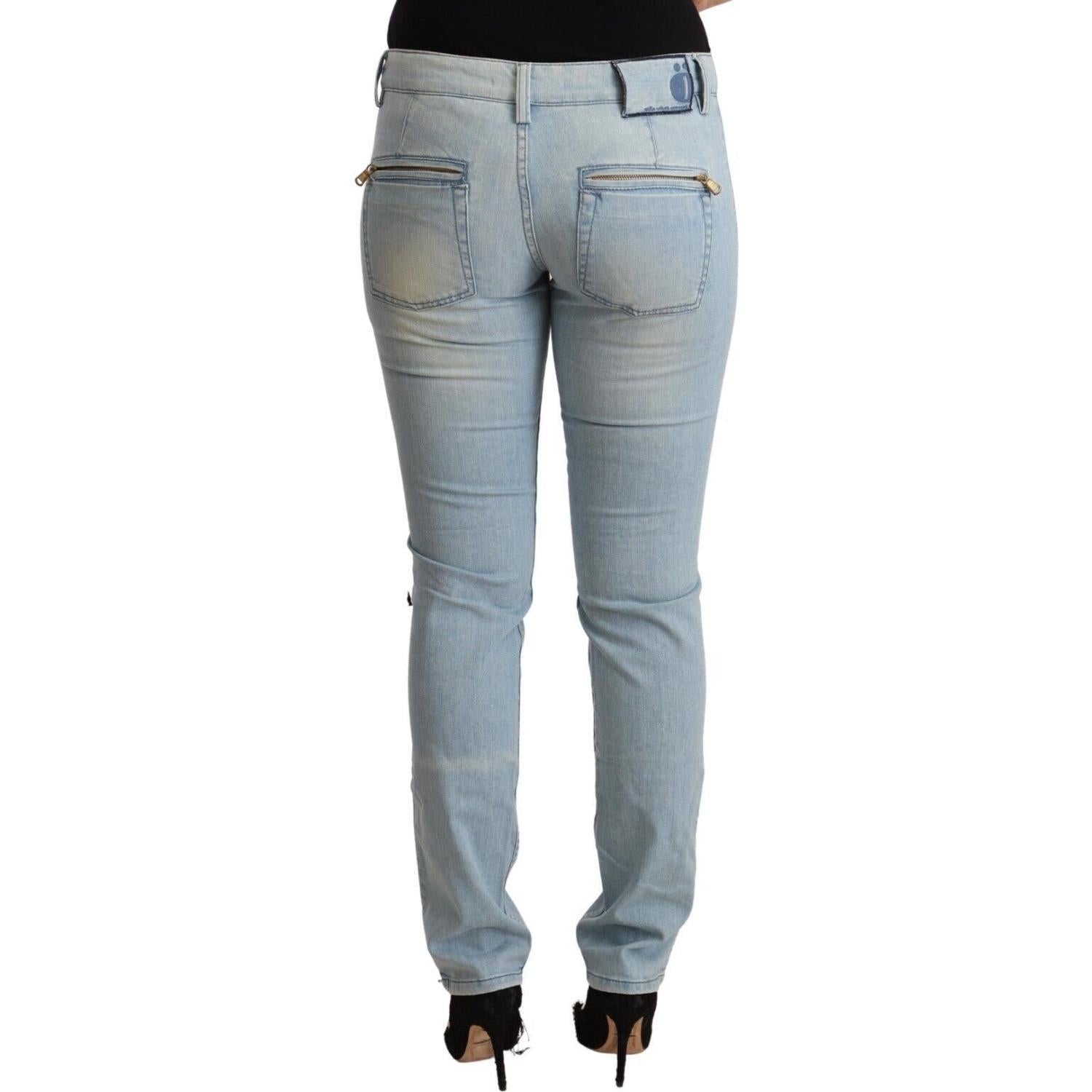 بنطلون جينز MILA SCHÖN الأنيق المصنوع من مزيج القطن بقصّة Slim Fit
