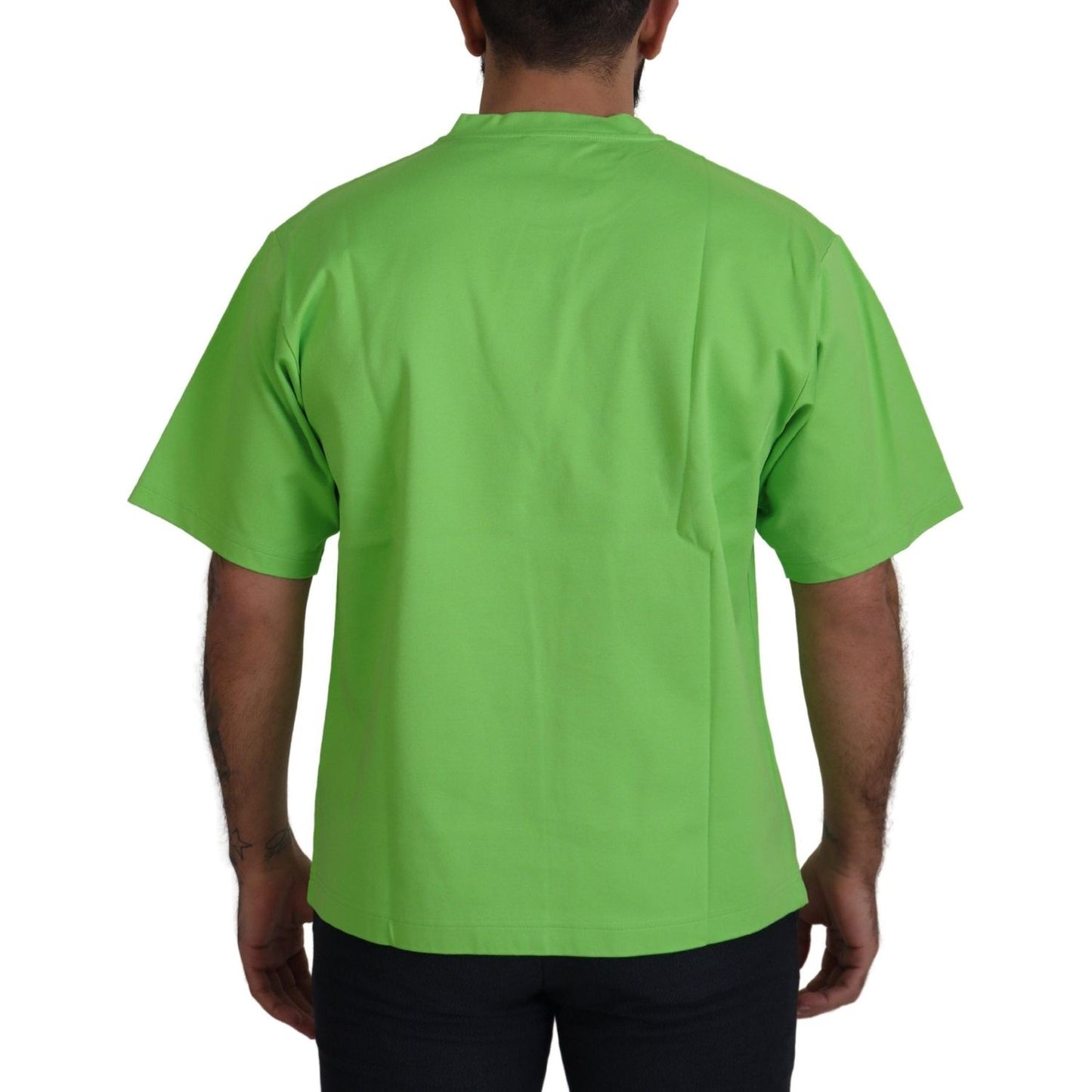 Dolce & Gabbana Green Cotton DG CHANNEL Top T-shirt