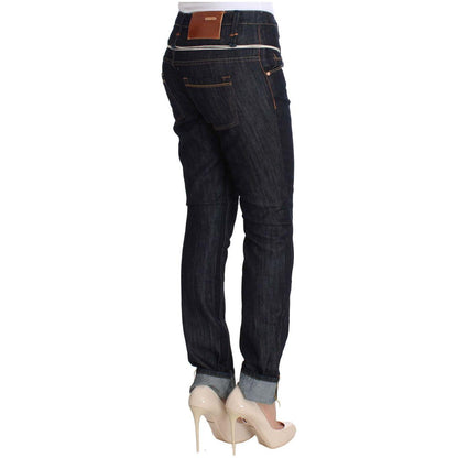 Acht Blue Denim Cotton Bottoms Straight Fit Jeans Acht
