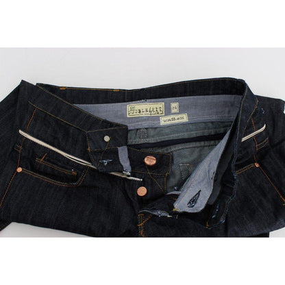 Acht Blue Denim Cotton Bottoms Straight Fit Jeans Acht