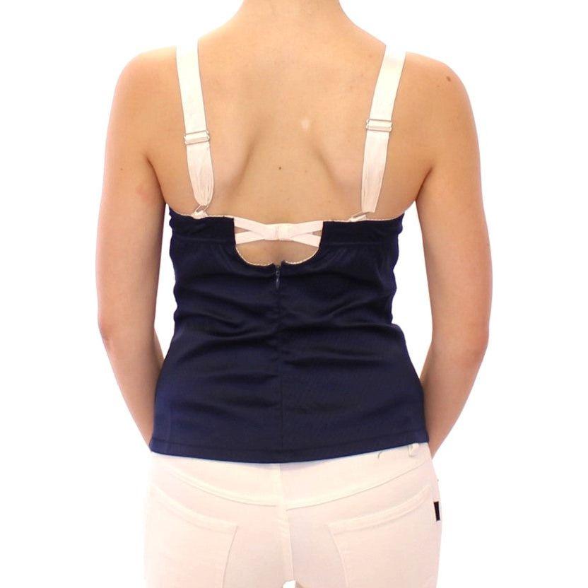Dolce & Gabbana Blue Sailor Motive Tank Top Dolce & Gabbana