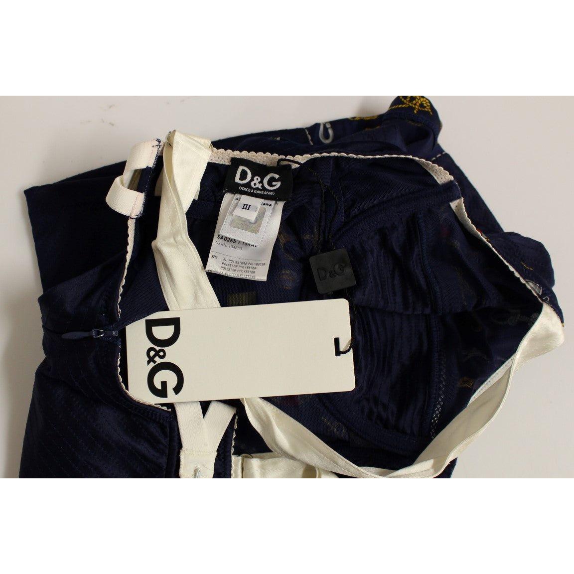 Dolce & Gabbana Blue Sailor Motive Tank Top Dolce & Gabbana