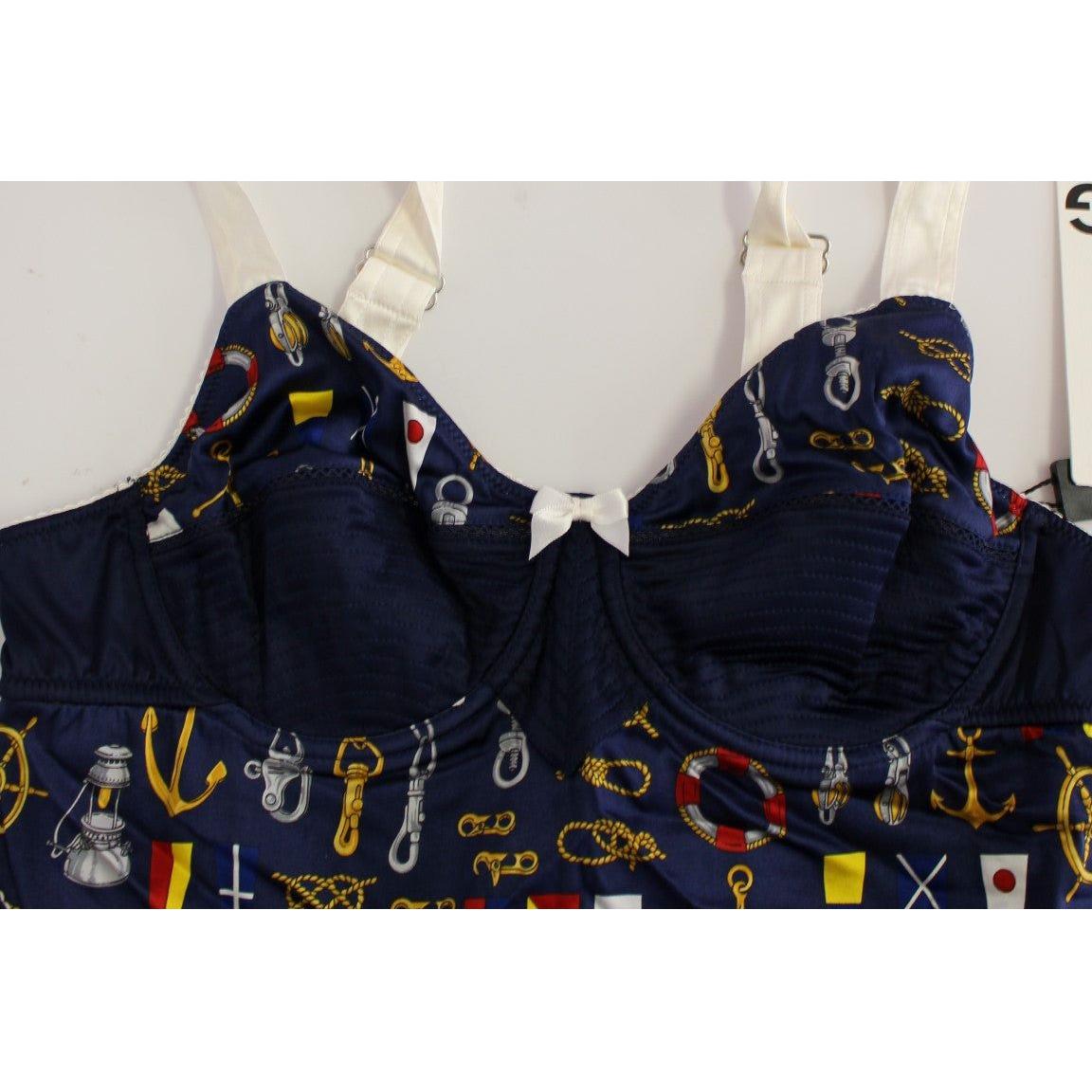 Dolce & Gabbana Blue Sailor Motive Tank Top Dolce & Gabbana