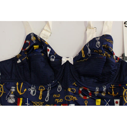 Dolce & Gabbana Blue Sailor Motive Tank Top Dolce & Gabbana