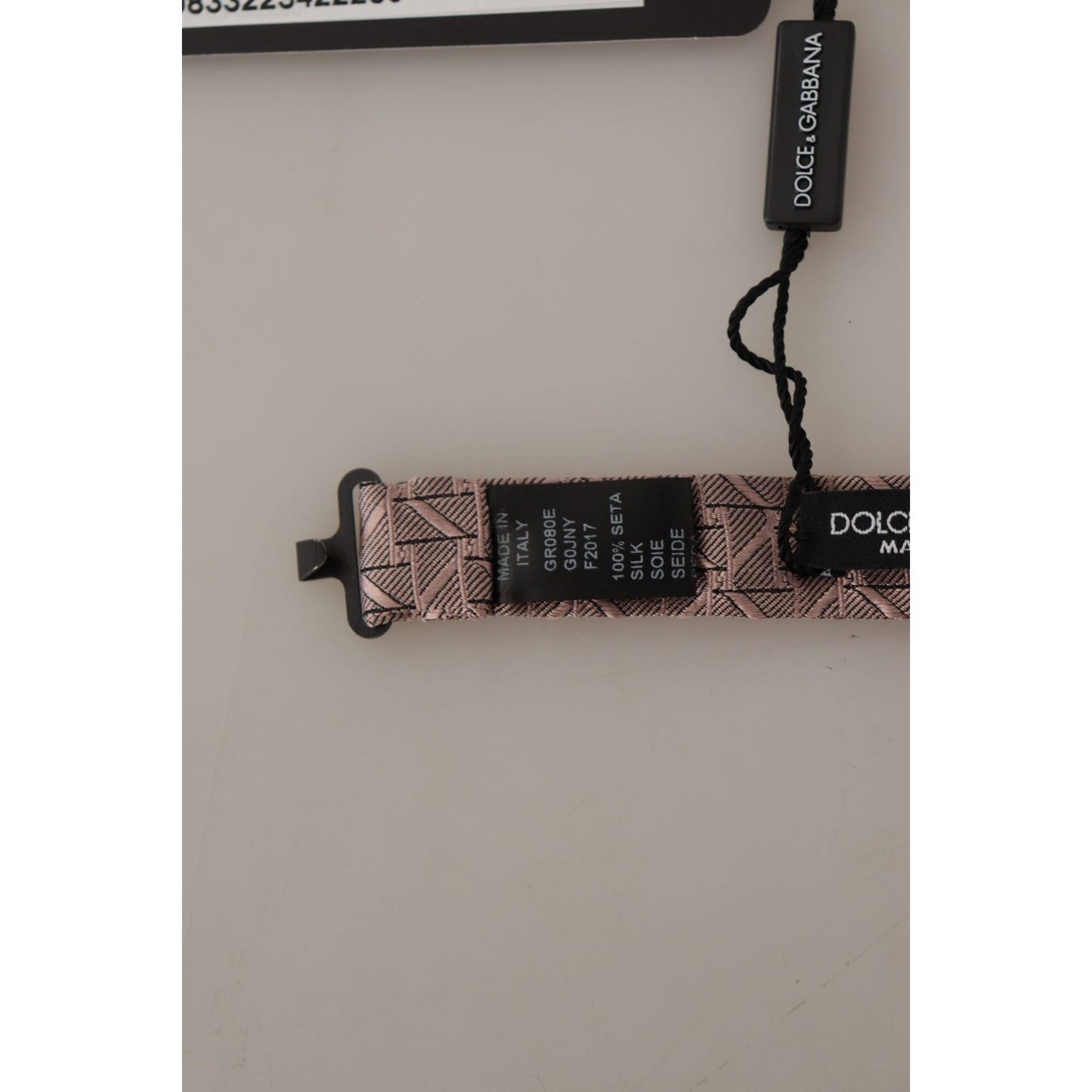 Dolce & Gabbana Gray Fantasy Print Adjustable Neck Papillon Bow Tie Dolce & Gabbana