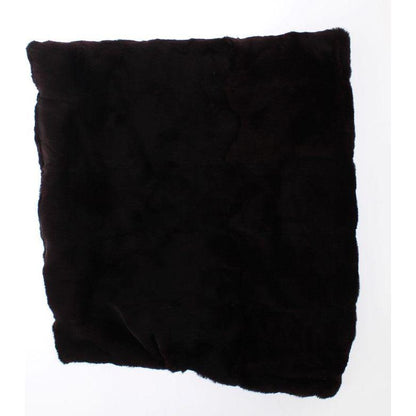 Dolce & Gabbana Purple Weasel Fur Crochet Hood Scarf Hat Dolce & Gabbana