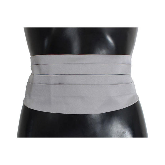 Dolce & Gabbana Elegant Silk Gray Cummerbund Dolce & Gabbana