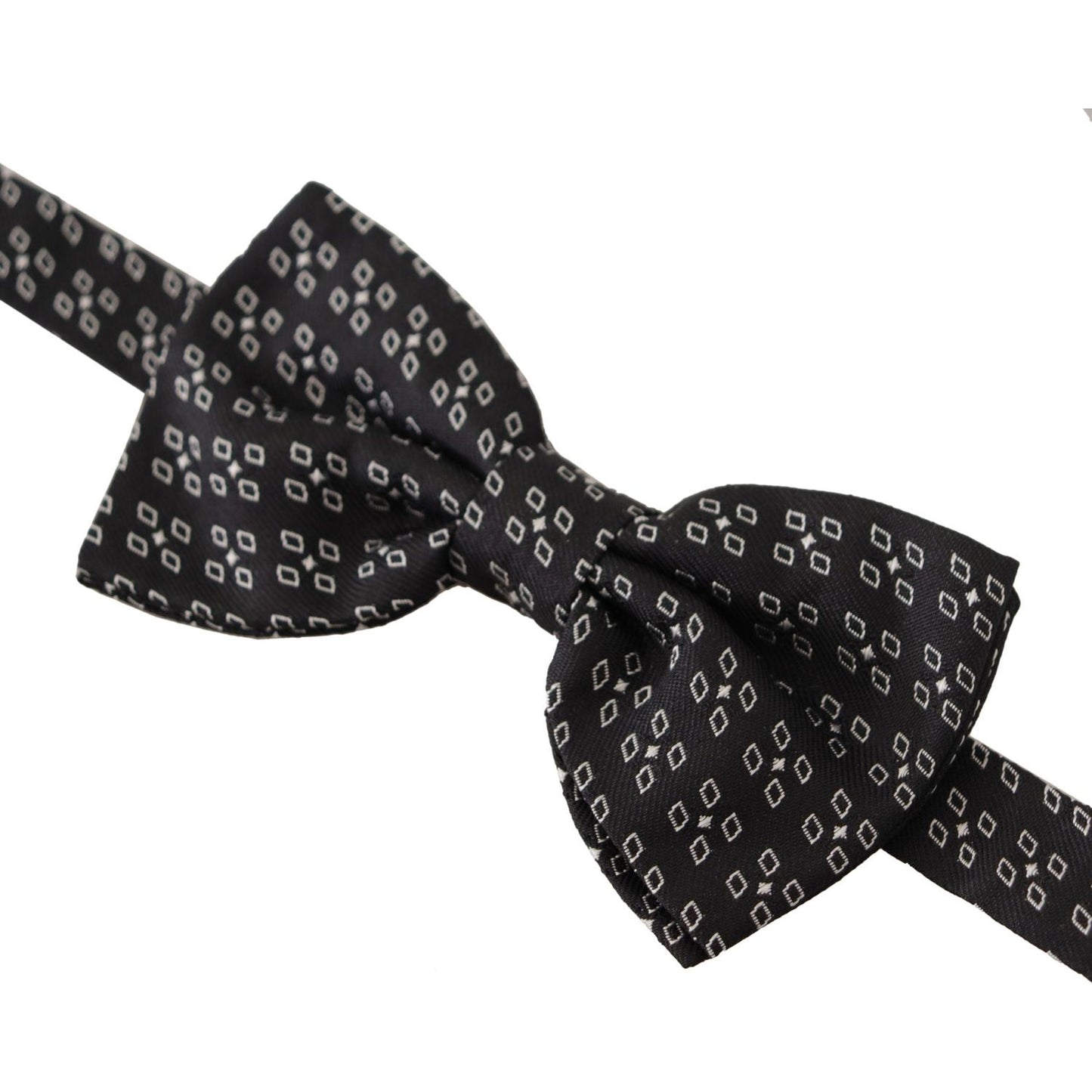 Dolce & Gabbana Black White Polka Dot 100% Silk Neck Papillon Tie Dolce & Gabbana