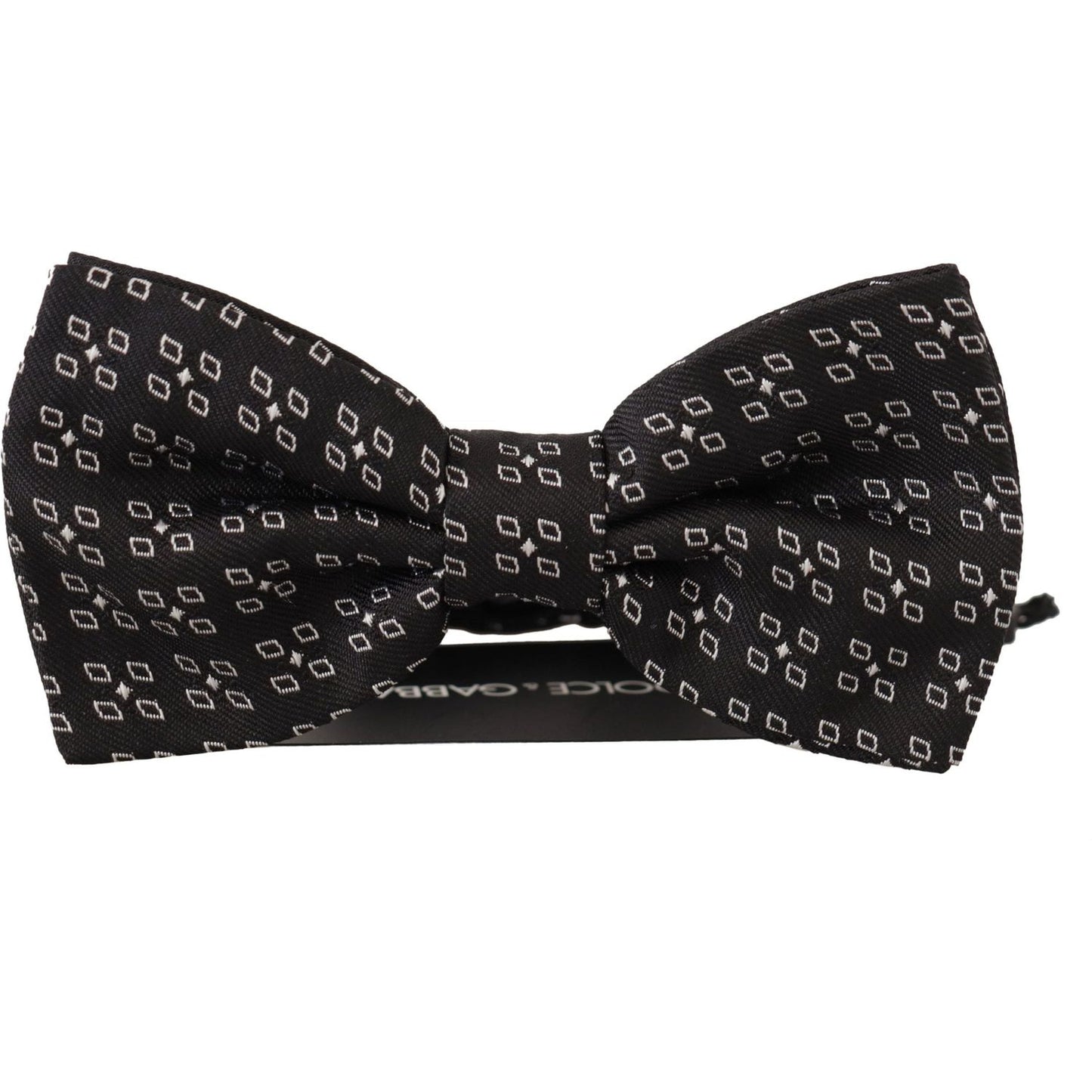 Dolce & Gabbana Black White Polka Dot 100% Silk Neck Papillon Tie Dolce & Gabbana