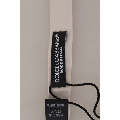 Dolce & Gabbana Gray 100% Silk Adjustable Neck Papillon Tie 1728,67345645728,Accessories,Bowties - Ties and Formal Accessories - Accessories,Dolce & Gabbana,Gray,Material: 100% Silk,Men,Men - Accessories,New with tags,Ties & Bowties - Men - Accessories,Ti
