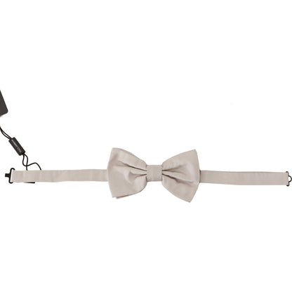 Dolce & Gabbana Gray 100% Silk Adjustable Neck Papillon Tie 1728,67345645728,Accessories,Bowties - Ties and Formal Accessories - Accessories,Dolce & Gabbana,Gray,Material: 100% Silk,Men,Men - Accessories,New with tags,Ties & Bowties - Men - Accessories,Ti